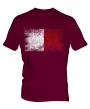 Malta Distressed Flag Mens T-Shirt