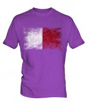 Malta Distressed Flag Mens T-Shirt