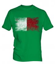 Malta Distressed Flag Mens T-Shirt