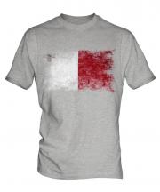 Malta Distressed Flag Mens T-Shirt