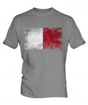 Malta Distressed Flag Mens T-Shirt