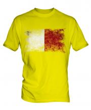 Malta Distressed Flag Mens T-Shirt