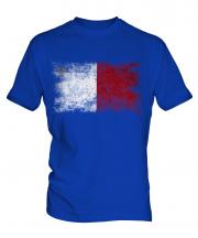 Malta Distressed Flag Mens T-Shirt
