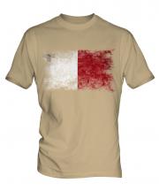 Malta Distressed Flag Mens T-Shirt
