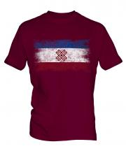 Mari El Distressed Flag Mens T-Shirt