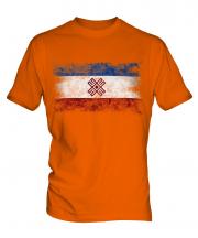 Mari El Distressed Flag Mens T-Shirt