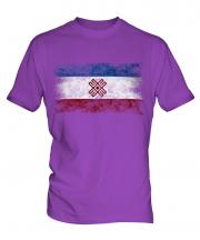 Mari El Distressed Flag Mens T-Shirt