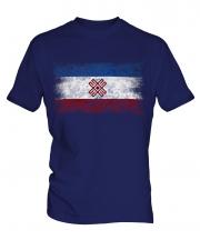 Mari El Distressed Flag Mens T-Shirt