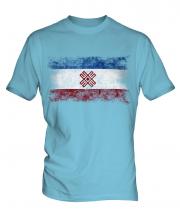 Mari El Distressed Flag Mens T-Shirt