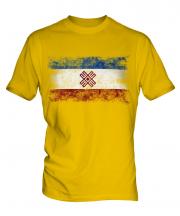 Mari El Distressed Flag Mens T-Shirt