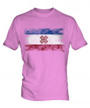 Mari El Distressed Flag Mens T-Shirt