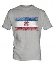 Mari El Distressed Flag Mens T-Shirt