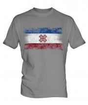 Mari El Distressed Flag Mens T-Shirt