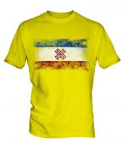 Mari El Distressed Flag Mens T-Shirt