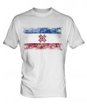 Mari El Distressed Flag Mens T-Shirt