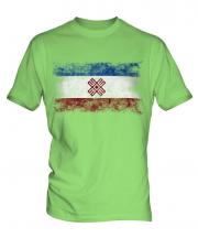 Mari El Distressed Flag Mens T-Shirt