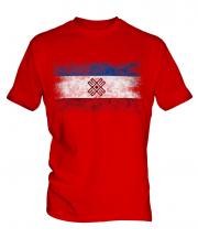 Mari El Distressed Flag Mens T-Shirt