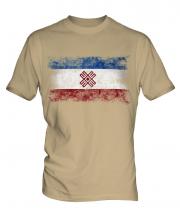 Mari El Distressed Flag Mens T-Shirt