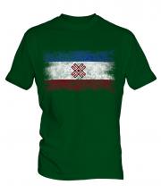 Mari El Distressed Flag Mens T-Shirt