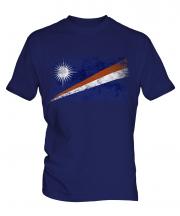 Marshall Islands Distressed Flag Mens T-Shirt