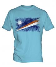 Marshall Islands Distressed Flag Mens T-Shirt