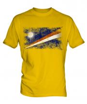 Marshall Islands Distressed Flag Mens T-Shirt