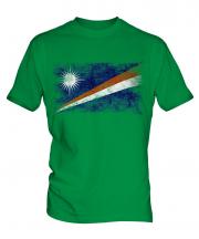 Marshall Islands Distressed Flag Mens T-Shirt
