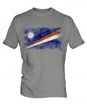 Marshall Islands Distressed Flag Mens T-Shirt