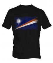 Marshall Islands Distressed Flag Mens T-Shirt