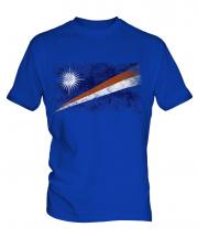 Marshall Islands Distressed Flag Mens T-Shirt