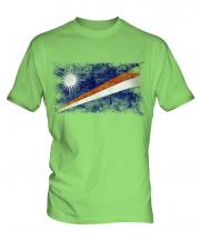 Marshall Islands Distressed Flag Mens T-Shirt