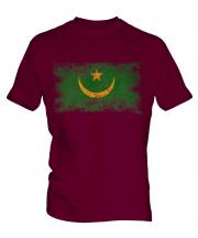 Mauritania Distressed Flag Mens T-Shirt