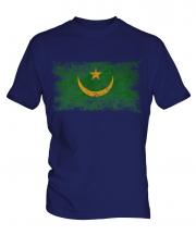 Mauritania Distressed Flag Mens T-Shirt