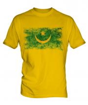 Mauritania Distressed Flag Mens T-Shirt