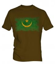 Mauritania Distressed Flag Mens T-Shirt