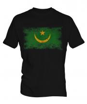 Mauritania Distressed Flag Mens T-Shirt