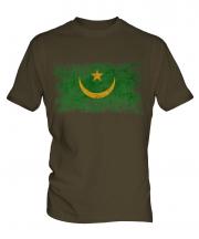 Mauritania Distressed Flag Mens T-Shirt