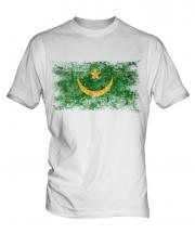 Mauritania Distressed Flag Mens T-Shirt