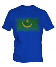 Mauritania Distressed Flag Mens T-Shirt