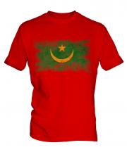 Mauritania Distressed Flag Mens T-Shirt