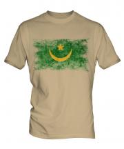 Mauritania Distressed Flag Mens T-Shirt