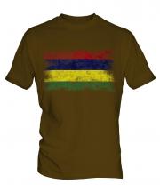 Mauritius Distressed Flag Mens T-Shirt