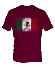 Mexico Distressed Flag Mens T-Shirt