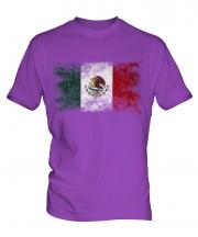 Mexico Distressed Flag Mens T-Shirt