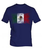 Mexico Distressed Flag Mens T-Shirt