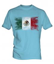 Mexico Distressed Flag Mens T-Shirt