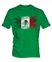 Mexico Distressed Flag Mens T-Shirt