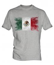 Mexico Distressed Flag Mens T-Shirt