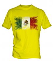 Mexico Distressed Flag Mens T-Shirt