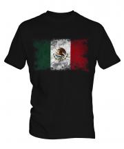 Mexico Distressed Flag Mens T-Shirt